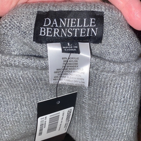 Danielle Bernstein Womens Cropped Sleeveless Bralette Gray - Picture 3 of 5